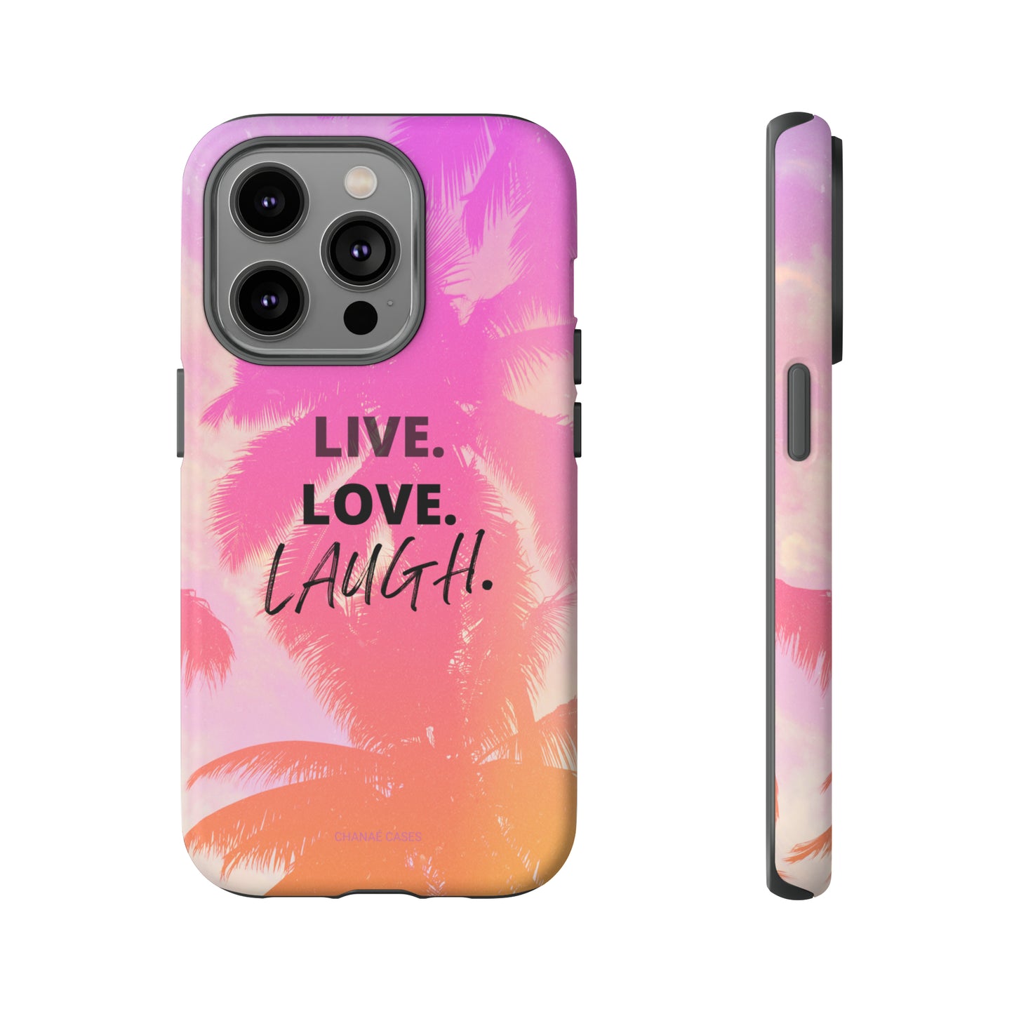 Live Life iPhone "Tough" Case (Pink)