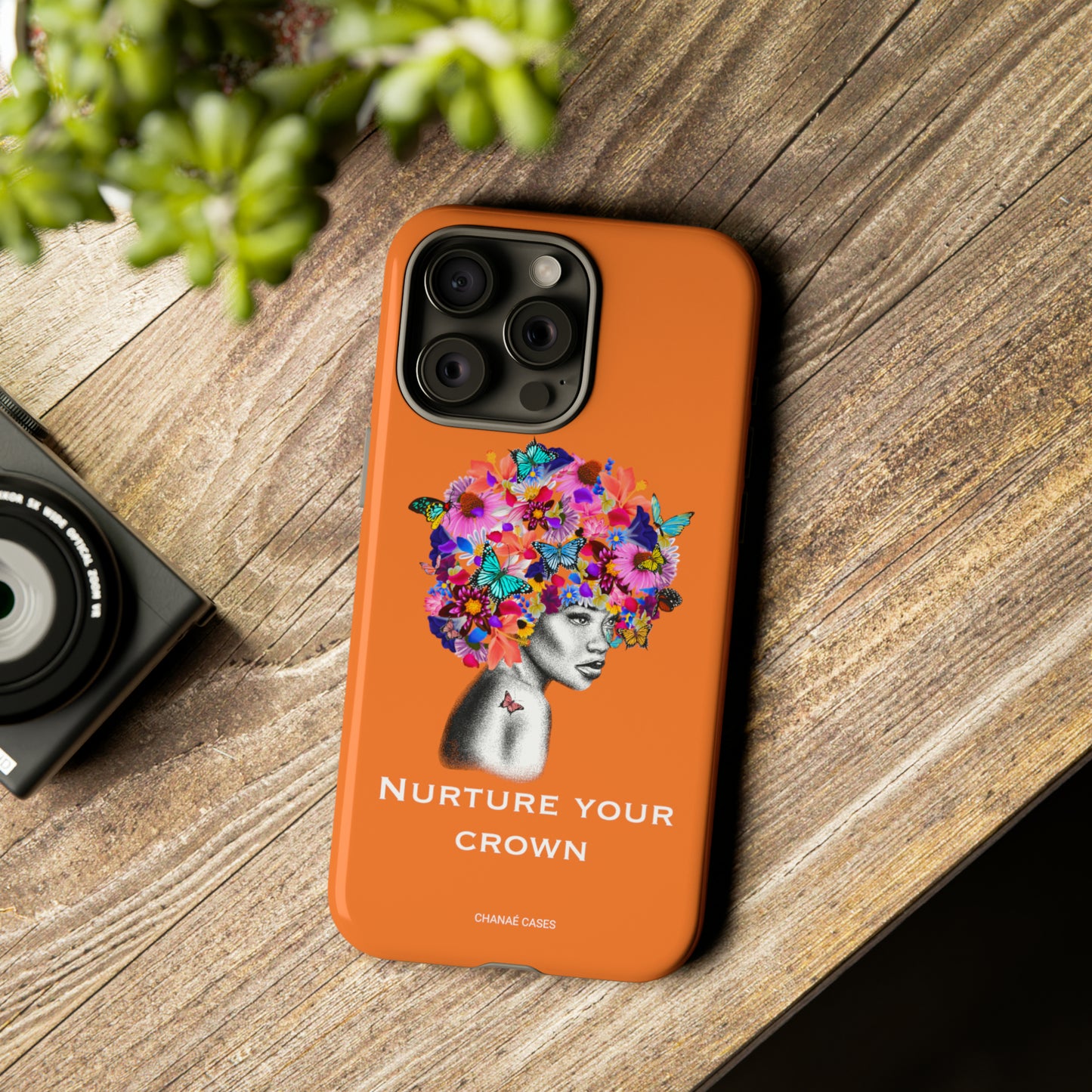 Nurture Your Crown iPhone "Tough" Case (Orange)