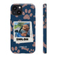 Customisable FurBaby Polaroid iPhone "Tough" Case (Paws)