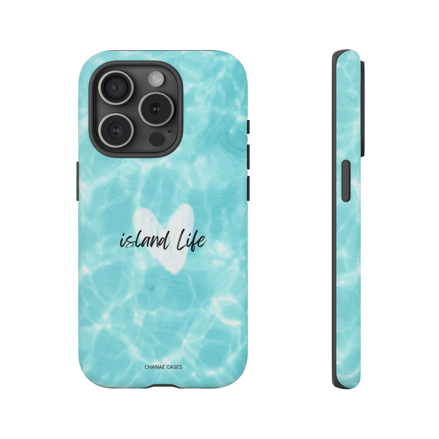 Island Life Lover iPhone "Tough" Case (Ocean Blue)