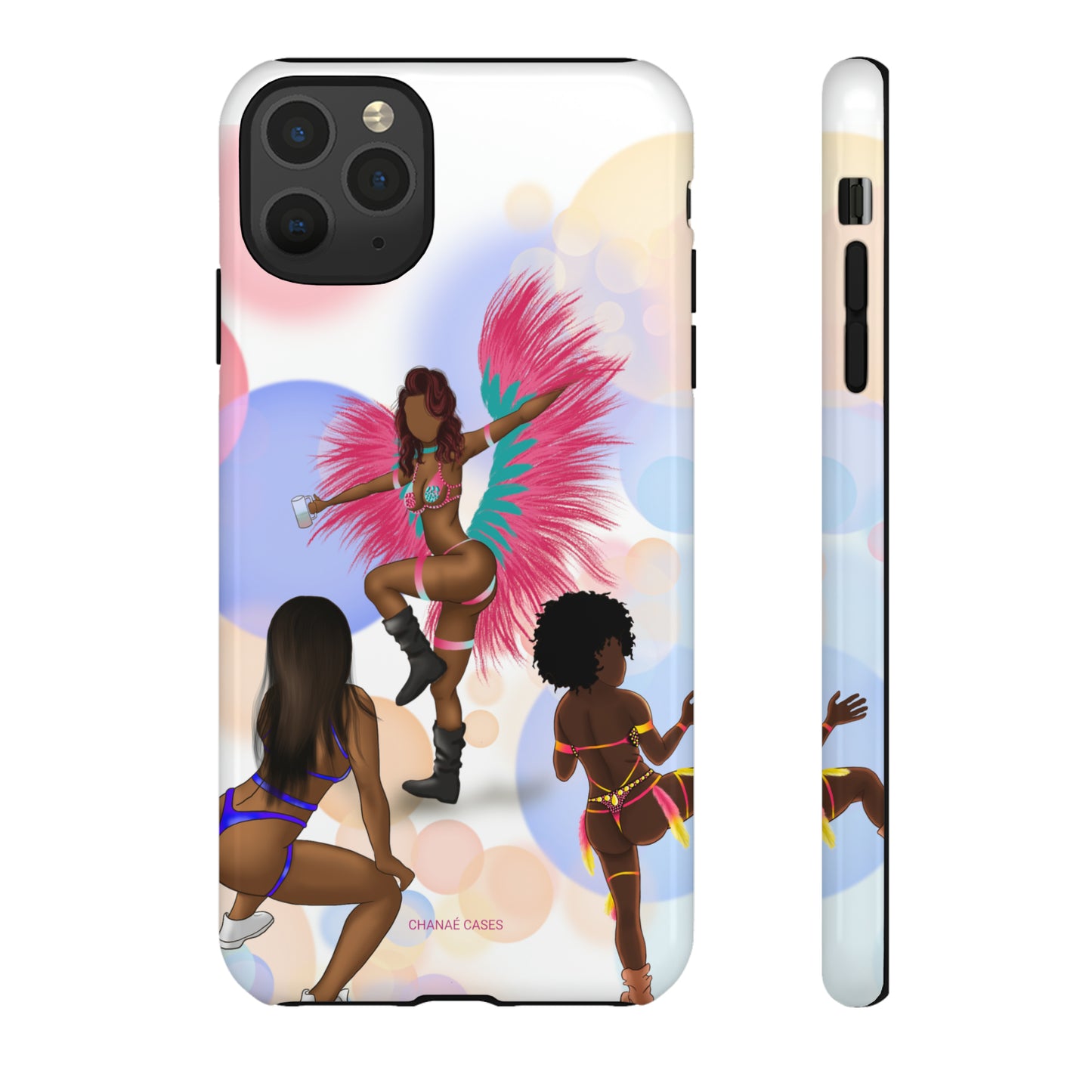 Carnival Queens Only iPhone "Tough" Case (White)