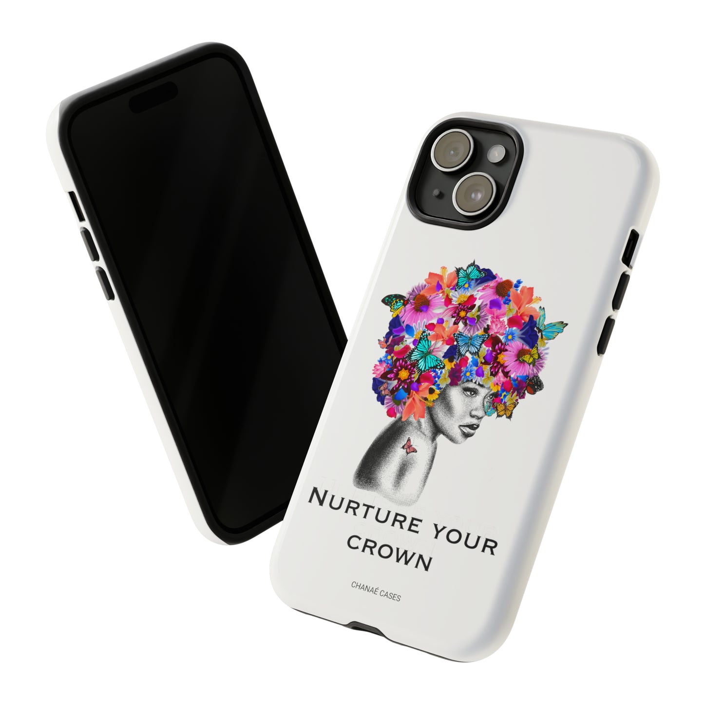 Nurture Your Crown iPhone "Tough" Case (White)