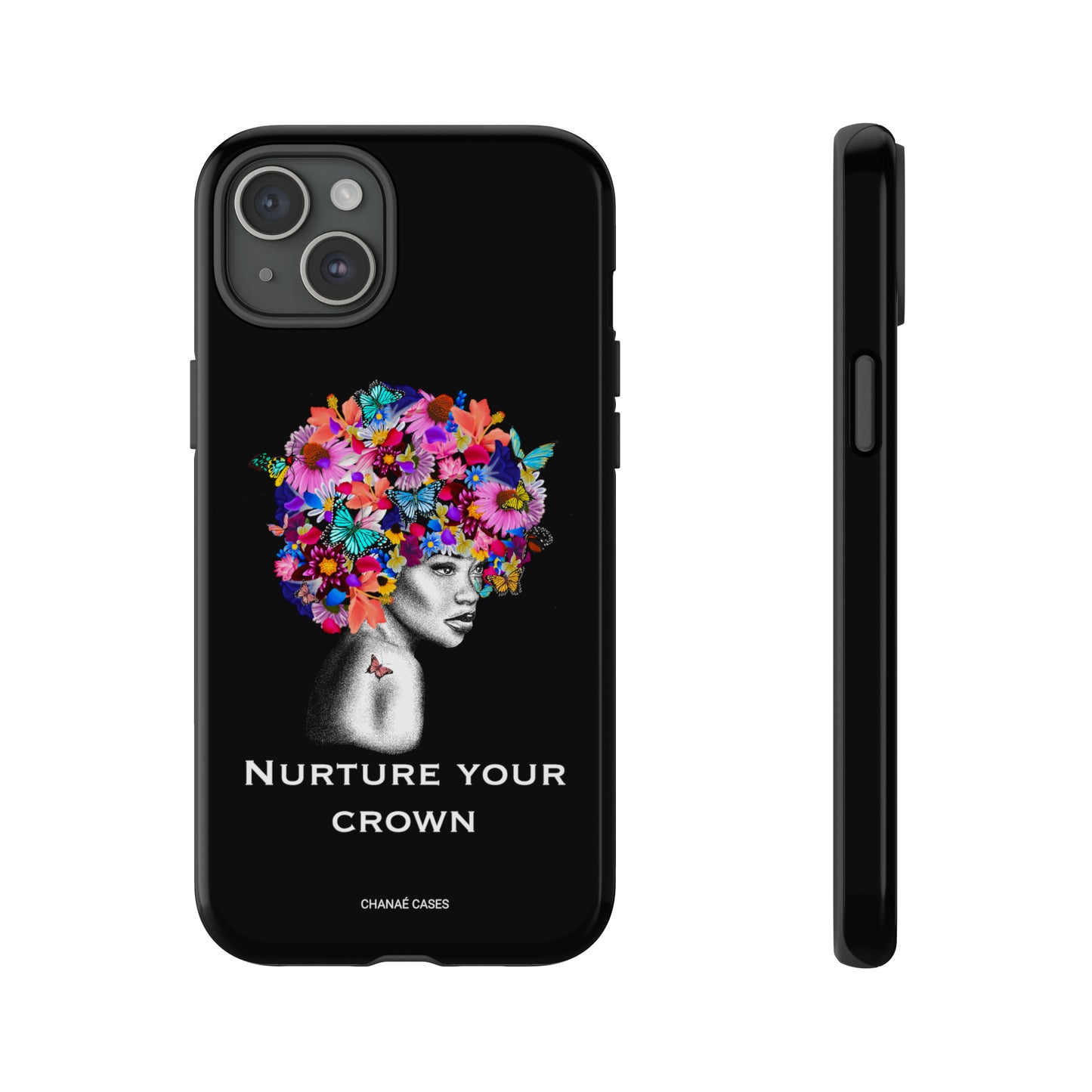 Nurture Your Crown iPhone "Tough" Case (Black)
