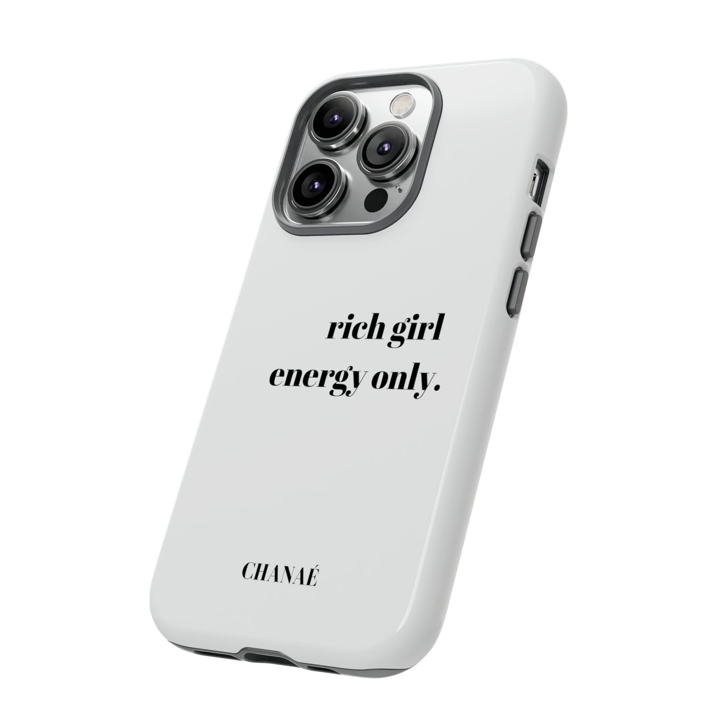 Rich Girl Energy Only iPhone "Tough" Case (White)