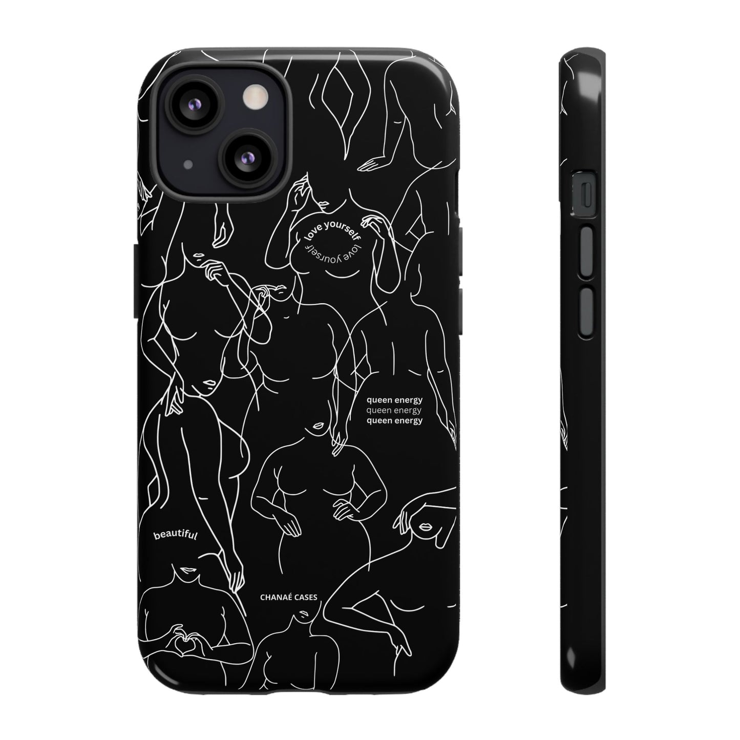 Love Your Body iPhone "Tough" Case (Black)