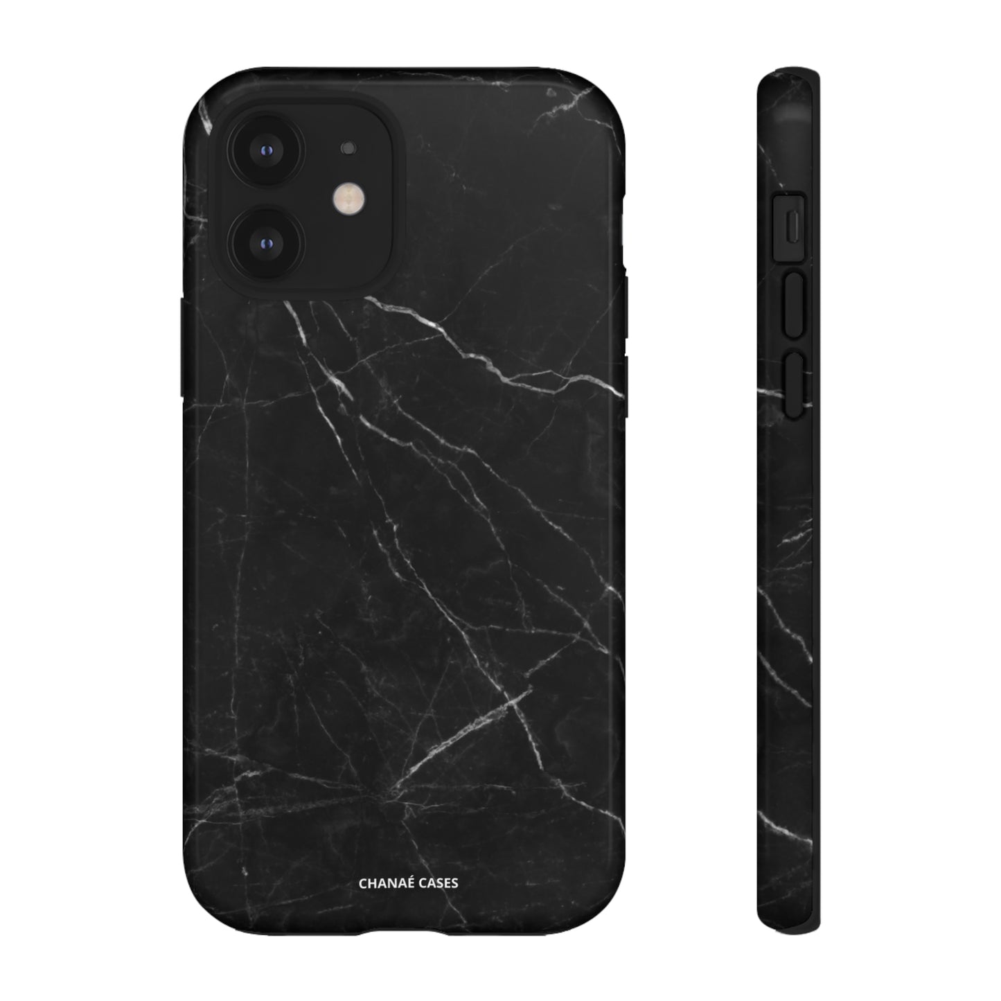 Titan Marble iPhone "Tough" Case (Black)