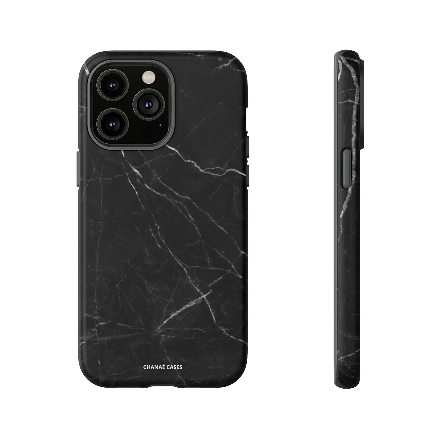 Titan Marble iPhone "Tough" Case (Black)