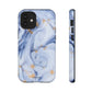 Maria Marble iPhone "Tough" Case (Blue)