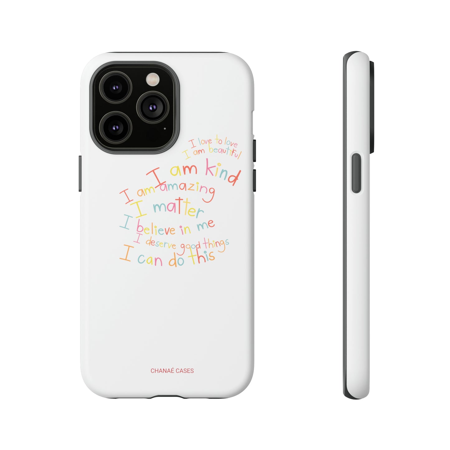 Positive Notes To You iPhone "Tough" Case (White)