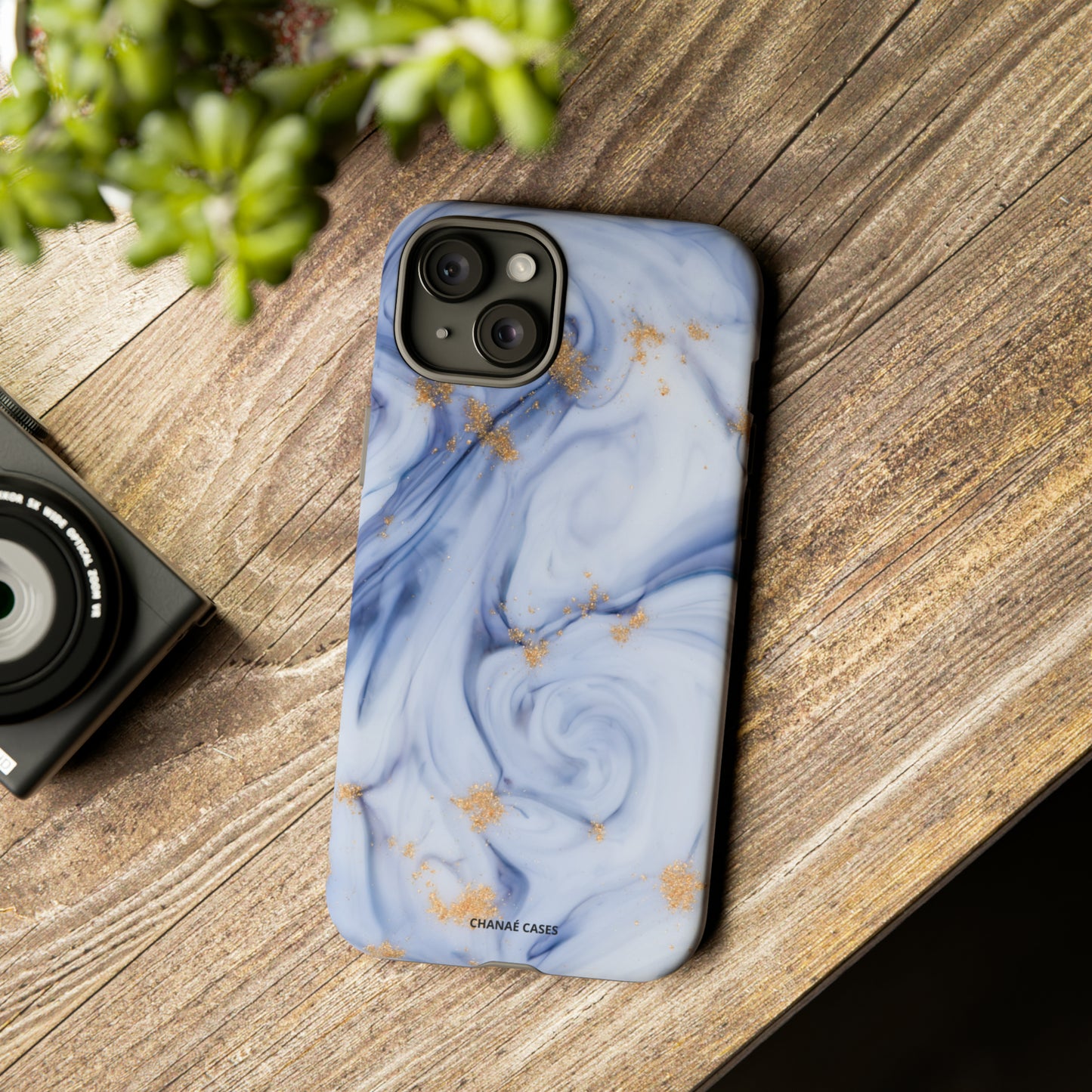 Maria Marble iPhone "Tough" Case (Blue)