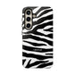 Zebra Print iPhone "Tough" Case (White/Black)