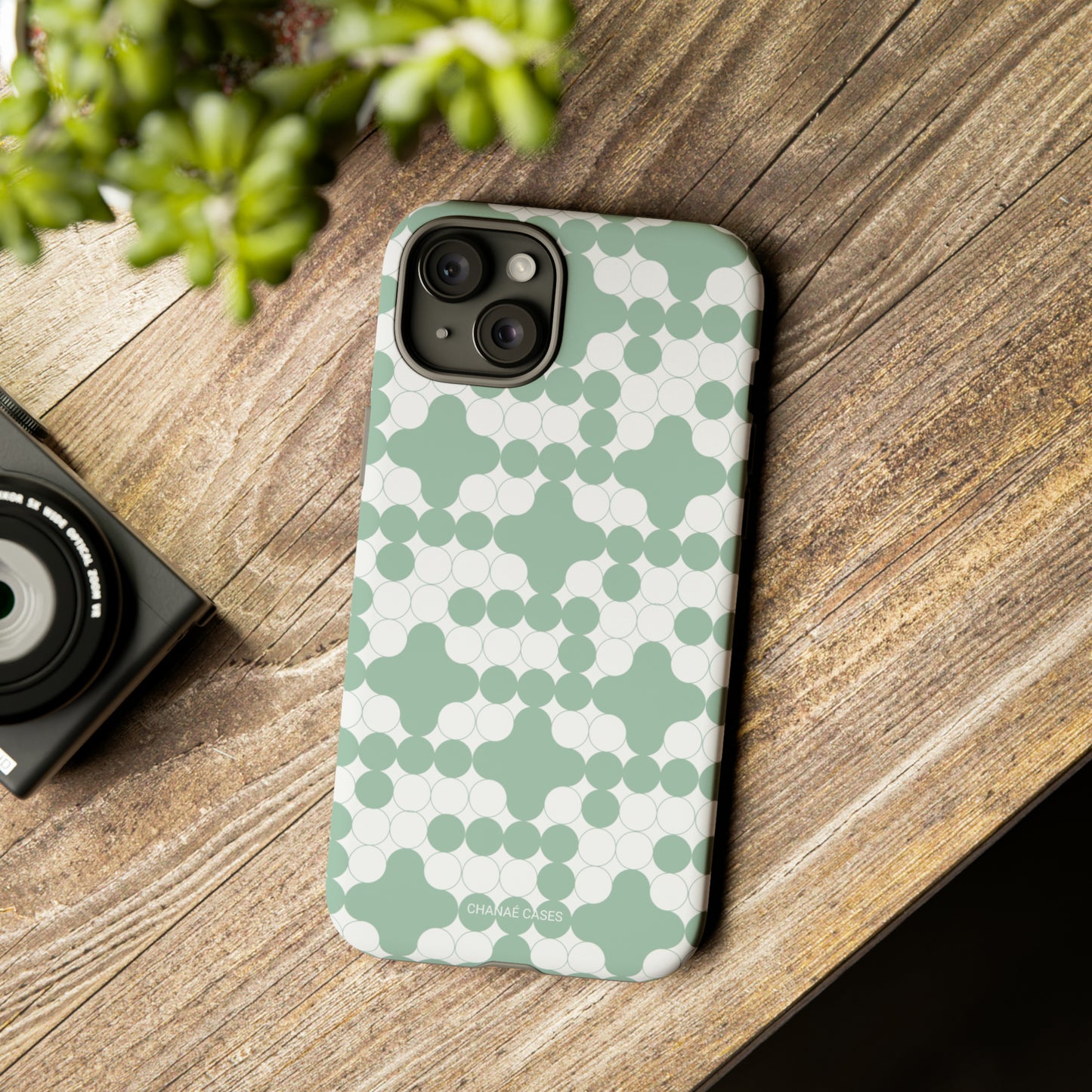 Enzyme iPhone "Tough" Case (Grayed Jade/White)