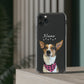 FurBaby (Digital Artwork) + Name Custom iPhone Clear Case