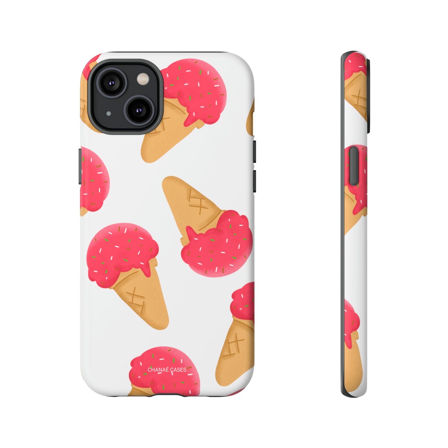 One Scoop Please! iPhone "Tough" Case (White)