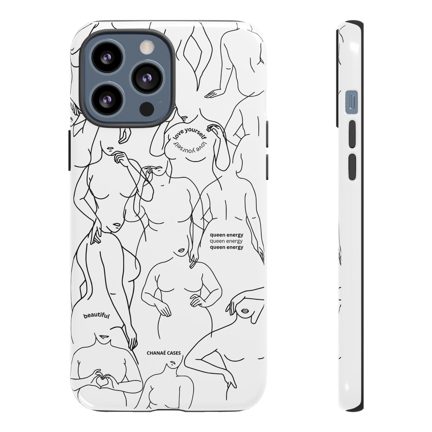 Love Your Body iPhone "Tough" Case (White)