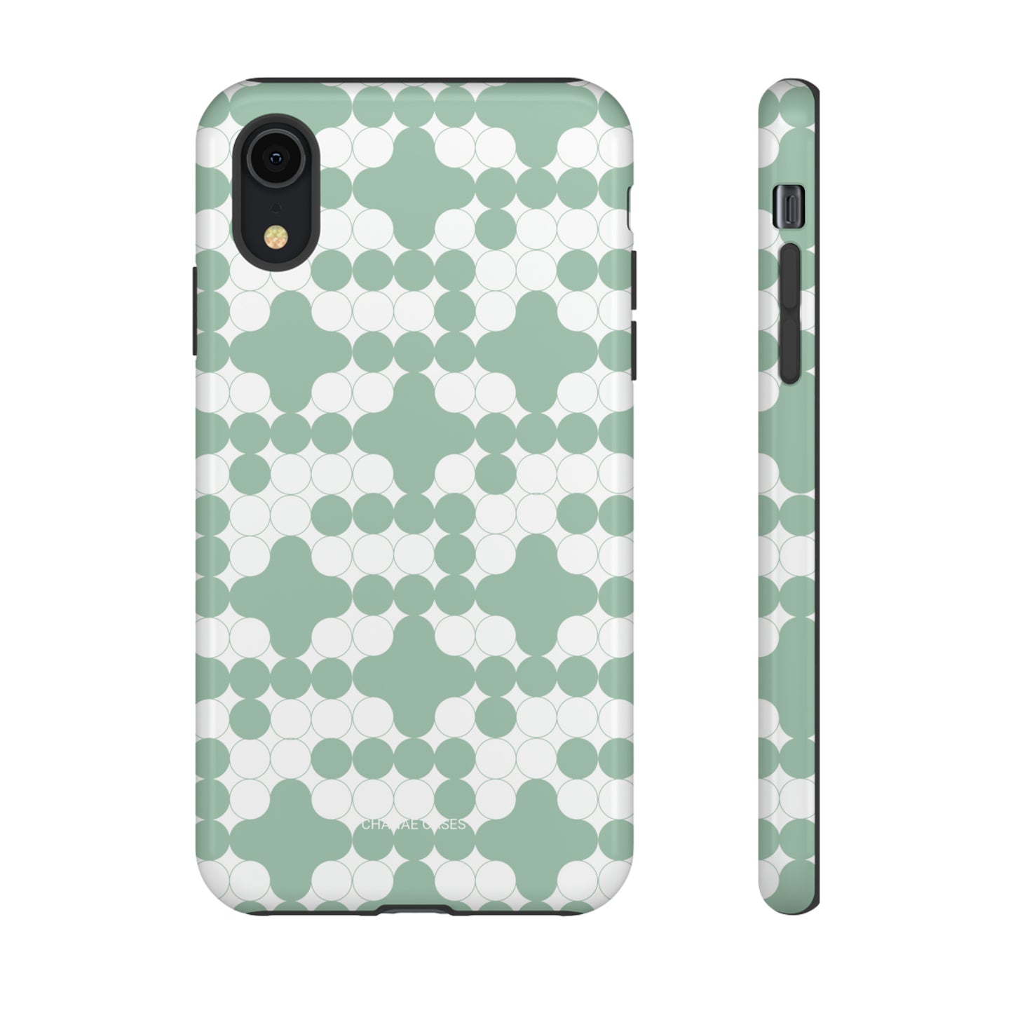 Enzyme iPhone "Tough" Case (Grayed Jade/White)