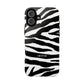 Zebra Print iPhone "Tough" Case (White/Black)