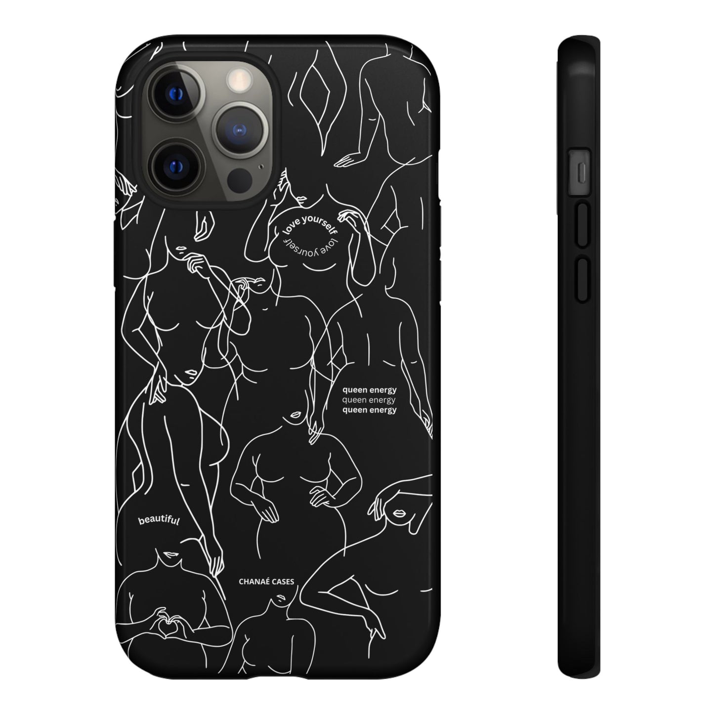 Love Your Body iPhone "Tough" Case (Black)