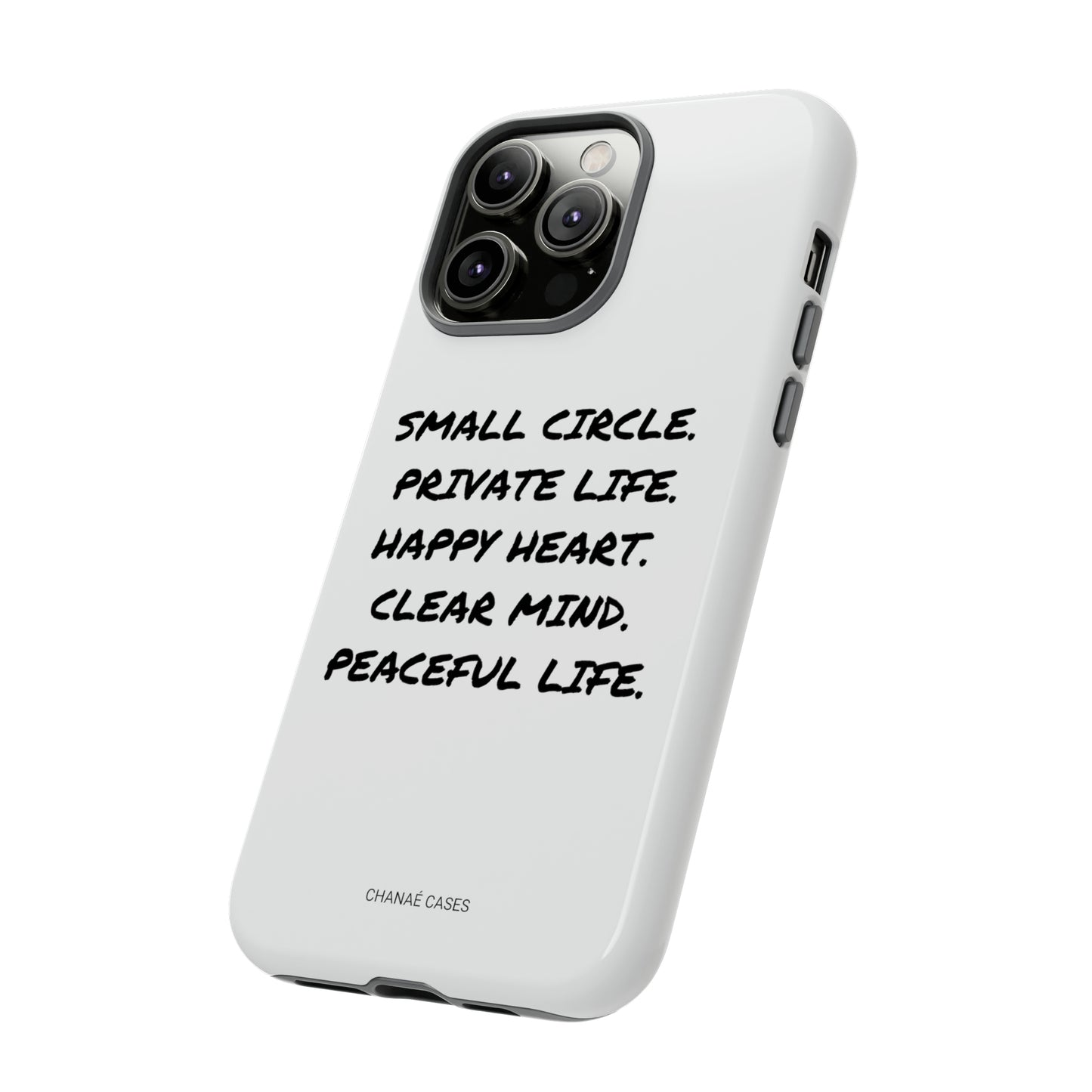 Peaceful Life iPhone "Tough" Case (White)