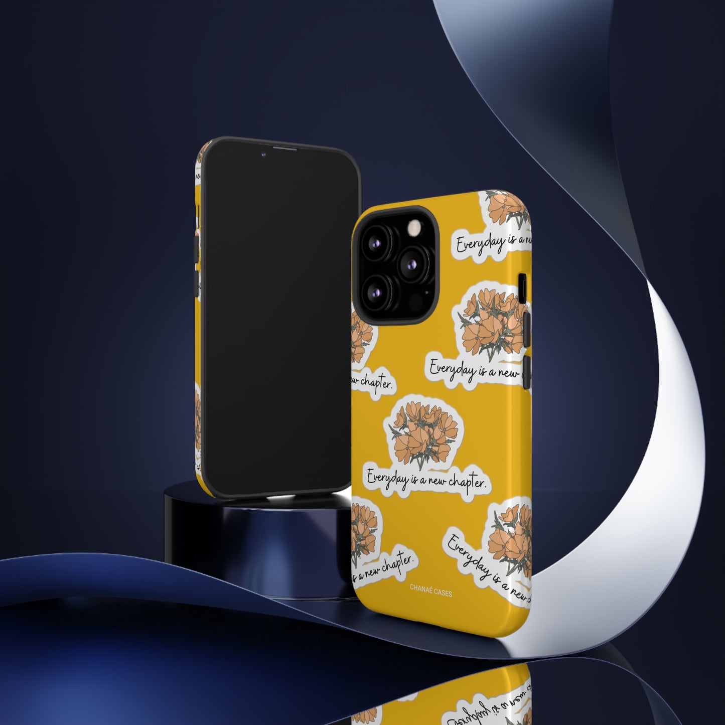 Everyday Is A New Chapter iPhone "Tough" Case (Yellow)