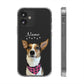 FurBaby (Digital Artwork) + Name Custom iPhone Clear Case