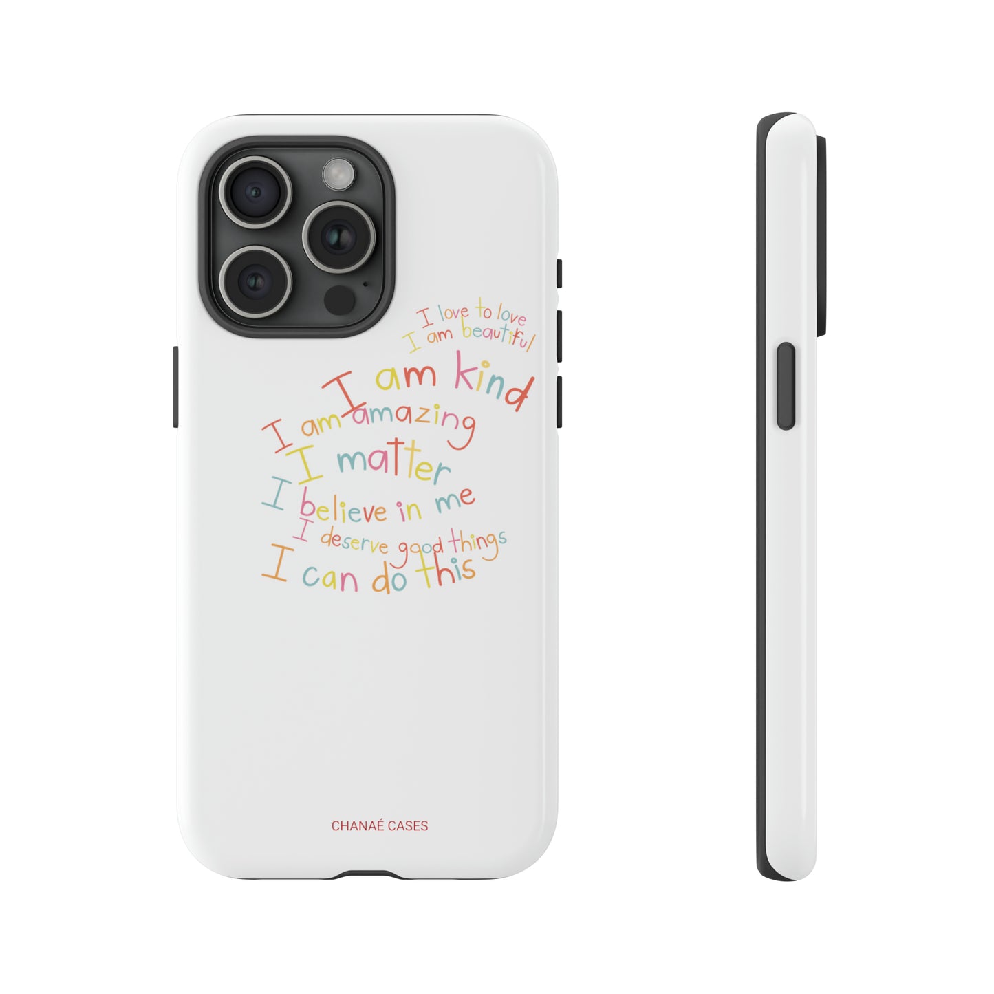 Positive Notes To You iPhone "Tough" Case (White)