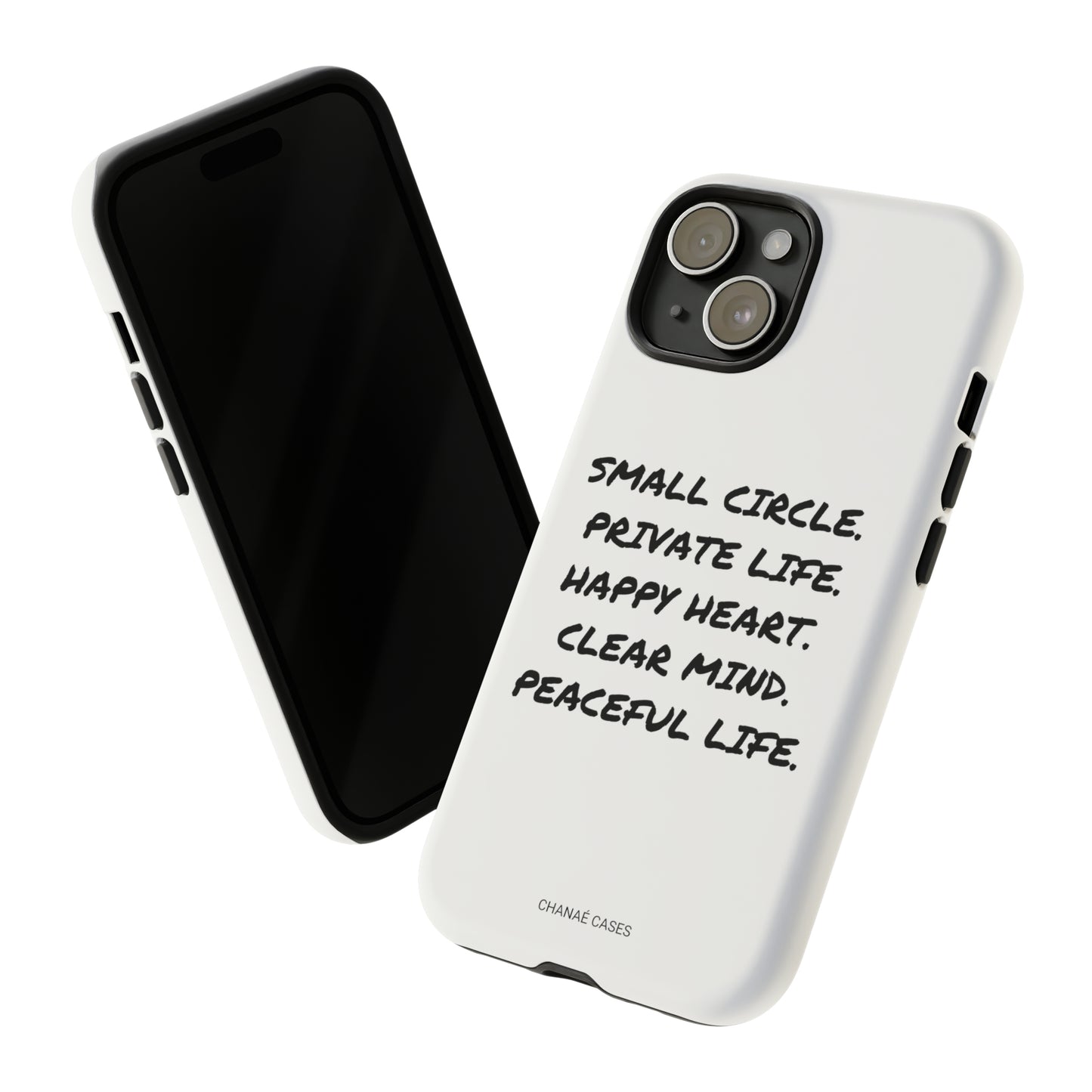 Peaceful Life iPhone "Tough" Case (White)