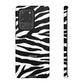 Zebra Print iPhone "Tough" Case (White/Black)