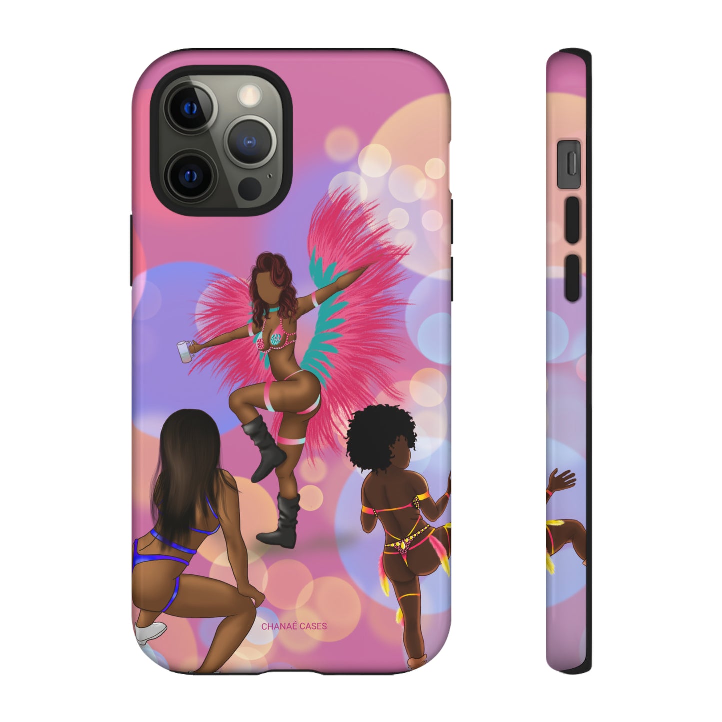 Carnival Queens Only iPhone "Tough" Case (Pink)