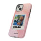 Customisable FurBaby Polaroid iPhone "Tough" Case (Pink Sparkle)