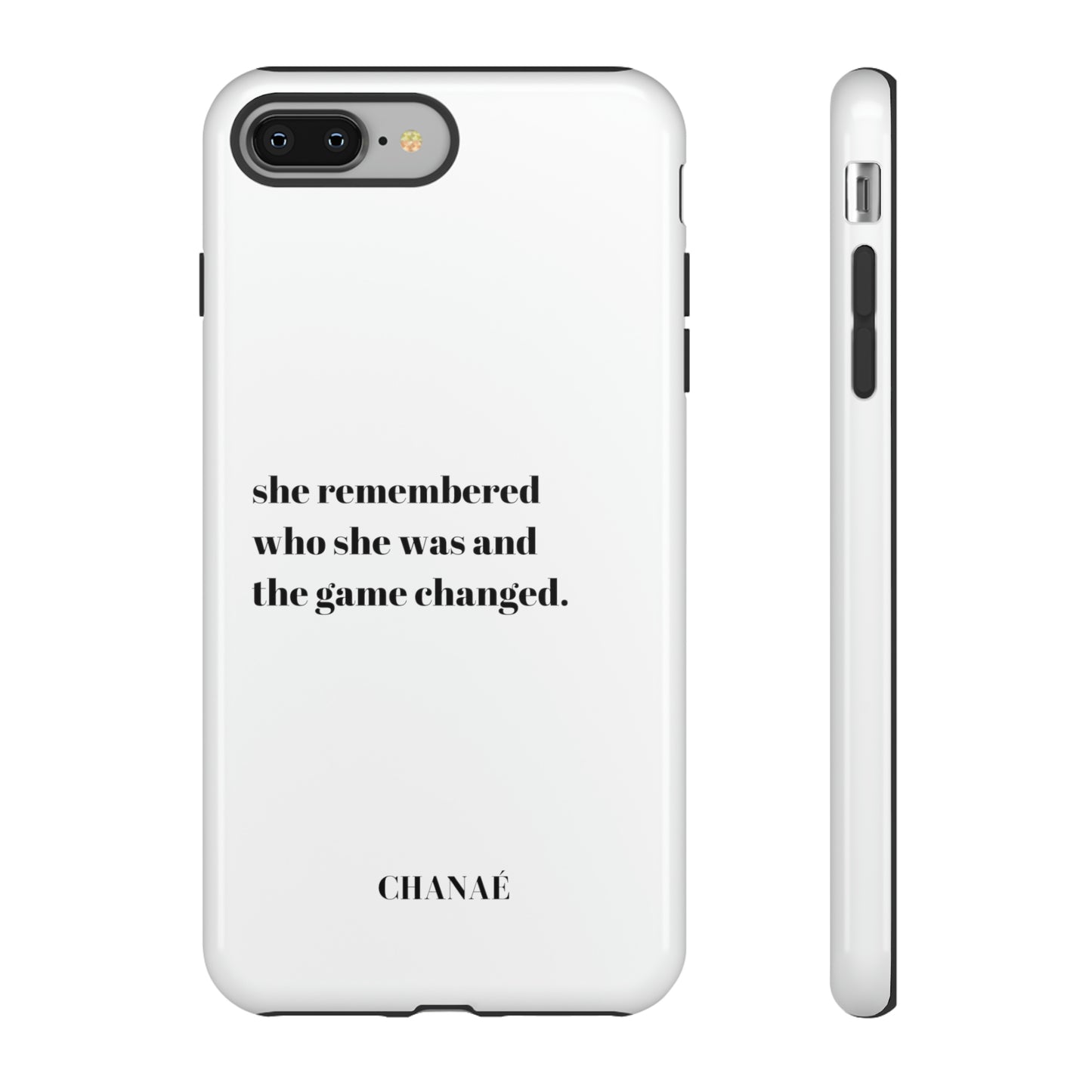 She Remembered iPhone "Tough" Case (White)