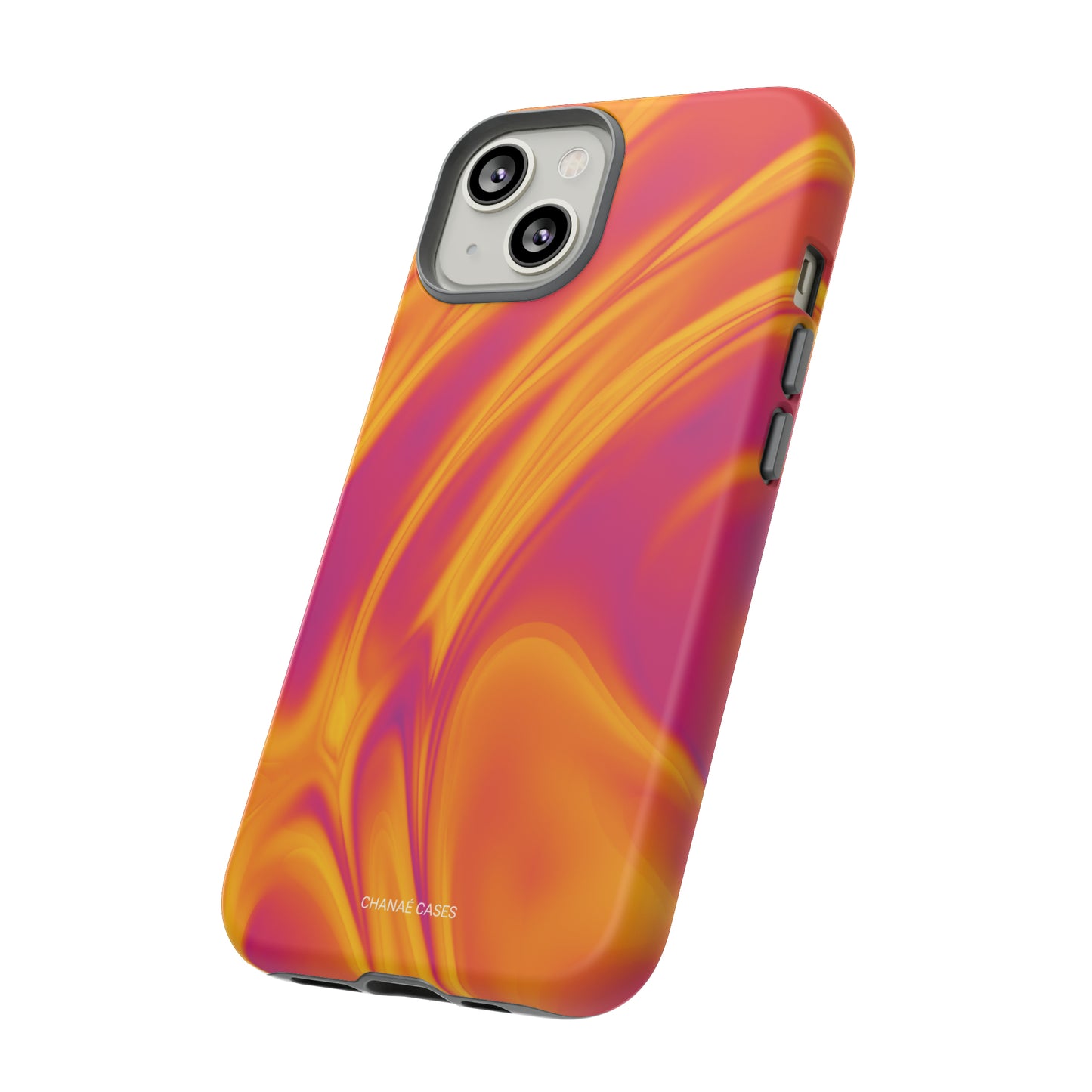 Retro Vibes iPhone "Tough" Case (Orange)