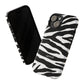 Zebra Print iPhone "Tough" Case (White/Black)