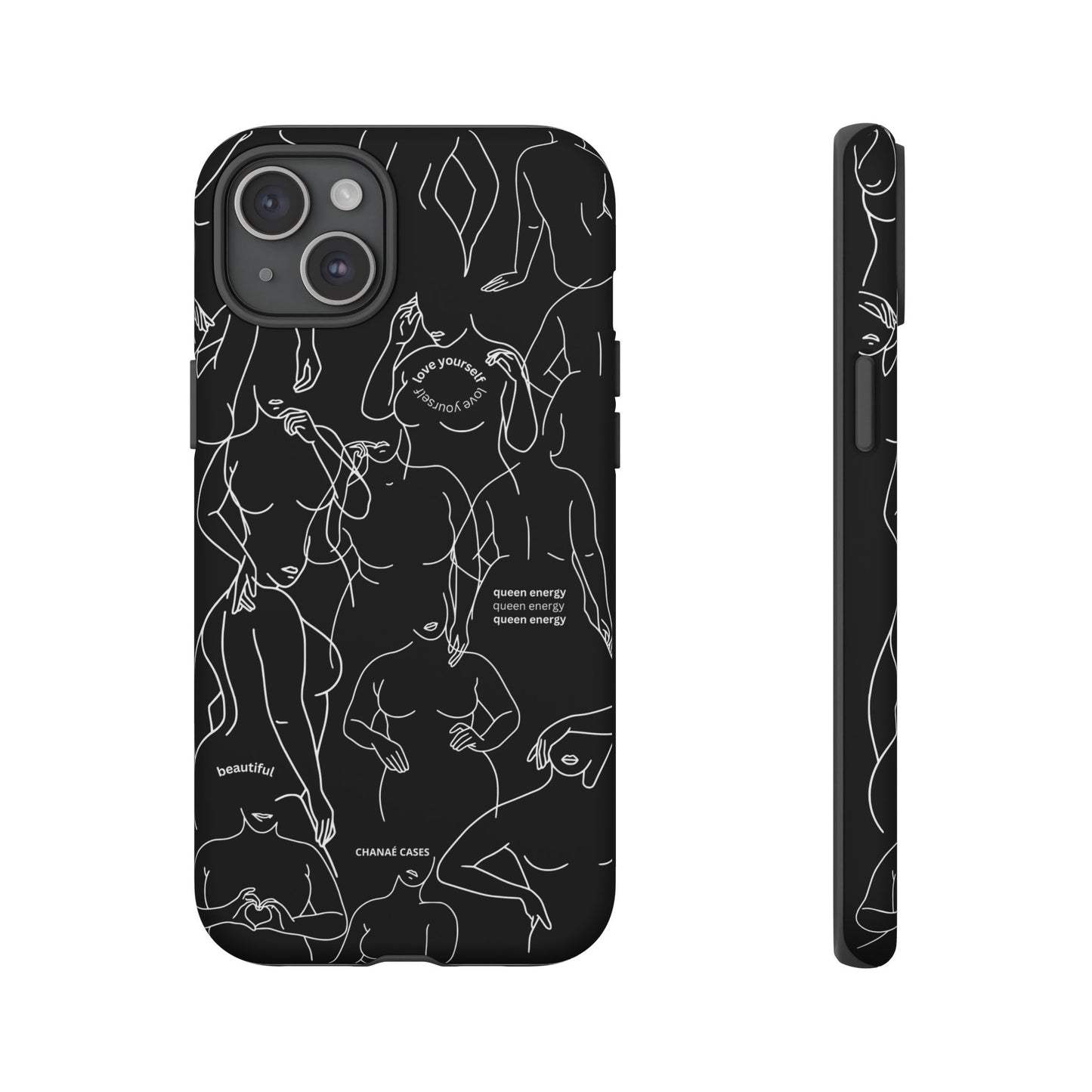 Love Your Body iPhone "Tough" Case (Black)