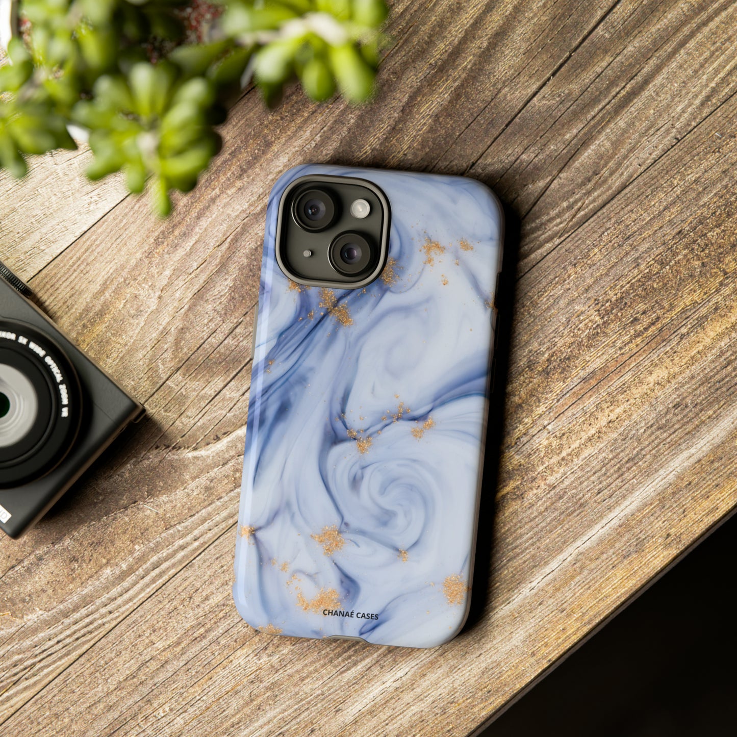 Maria Marble iPhone "Tough" Case (Blue)