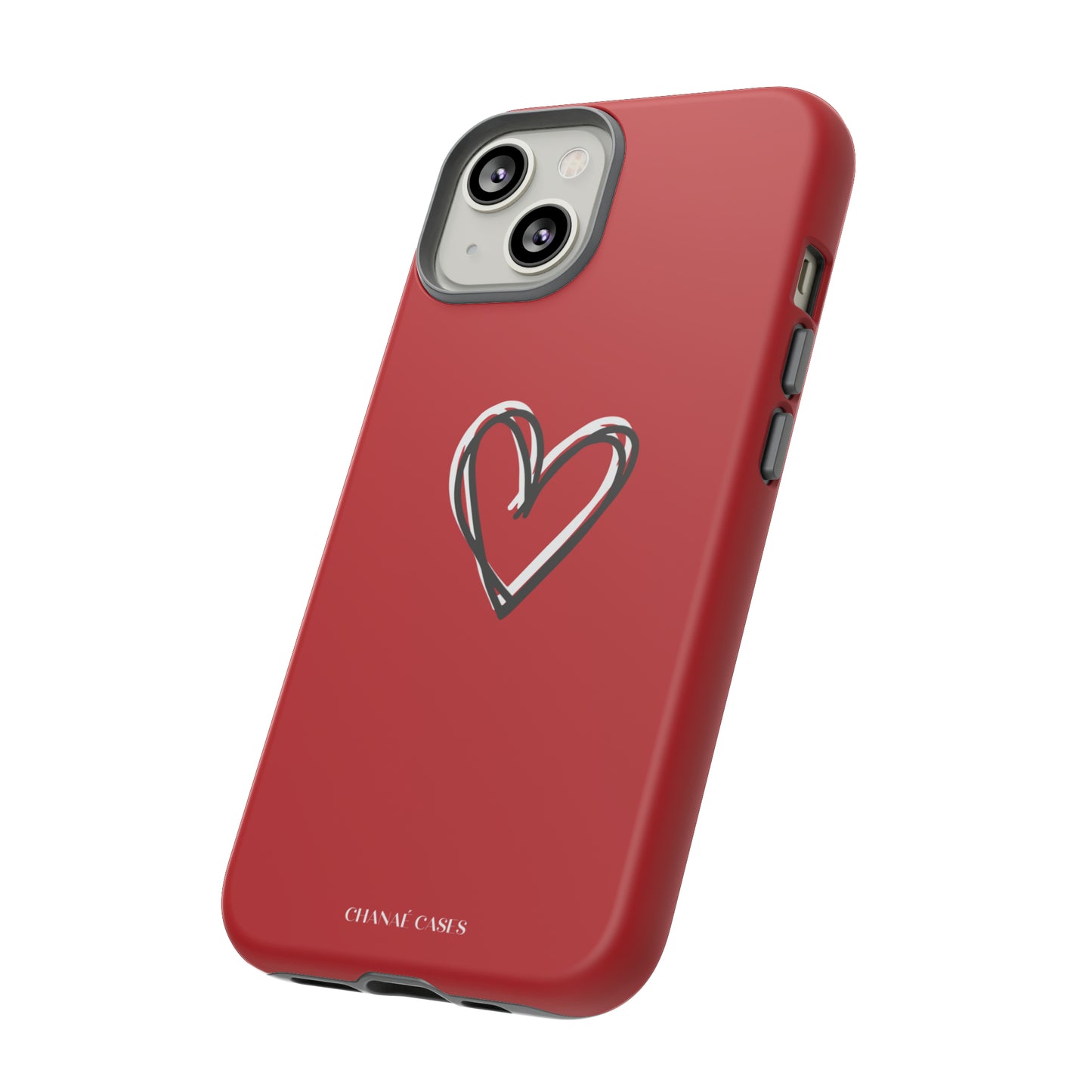 Je T'aime iPhone "Tough" Case (Red)