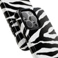 Zebra Print iPhone "Tough" Case (White/Black)