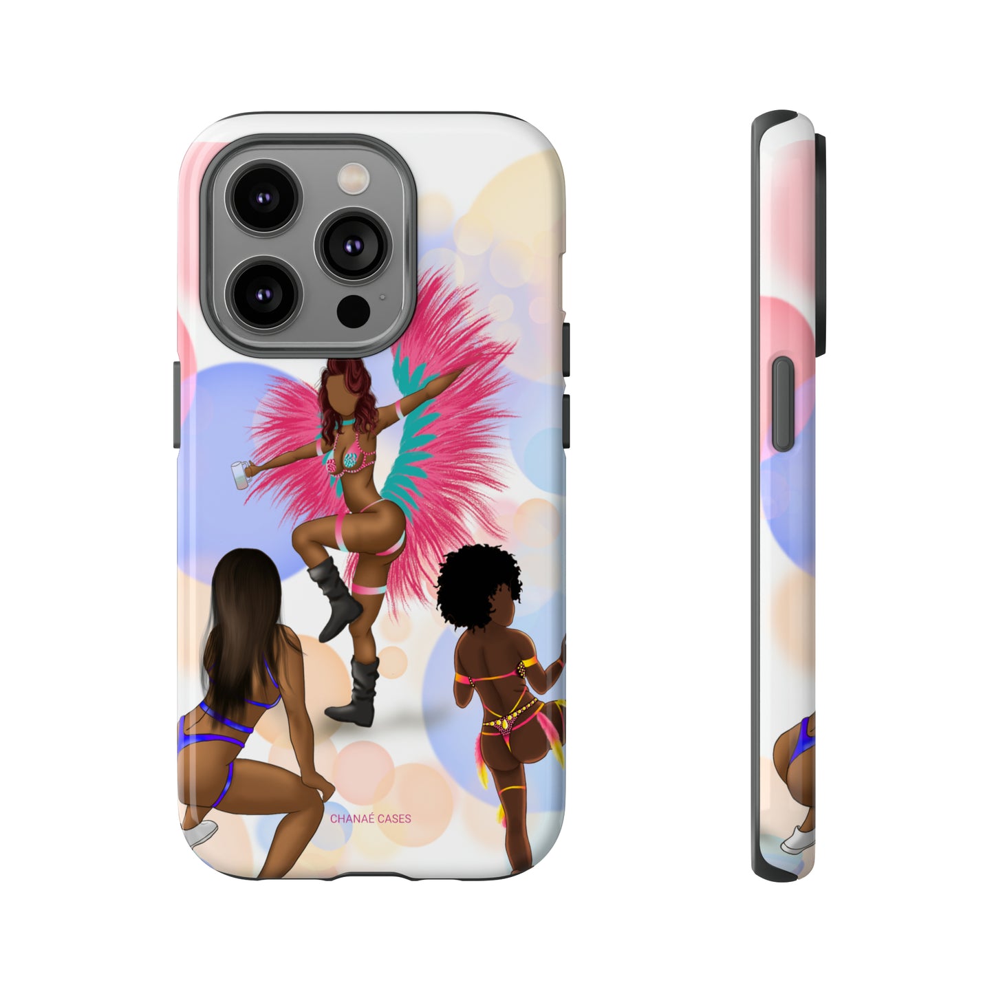 Carnival Queens Only iPhone "Tough" Case (White)