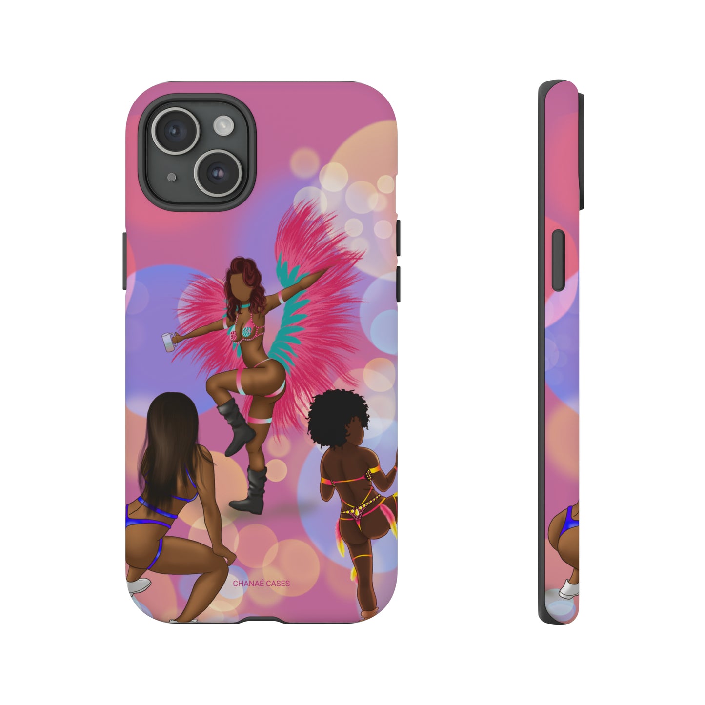 Carnival Queens Only iPhone "Tough" Case (Pink)