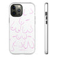 Breast Cancer Awareness iPhone "Tough" Case (White/Pink)