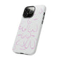 Breast Cancer Awareness iPhone "Tough" Case (White/Pink)