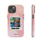 Customisable FurBaby Polaroid iPhone "Tough" Case (Pink Sparkle)