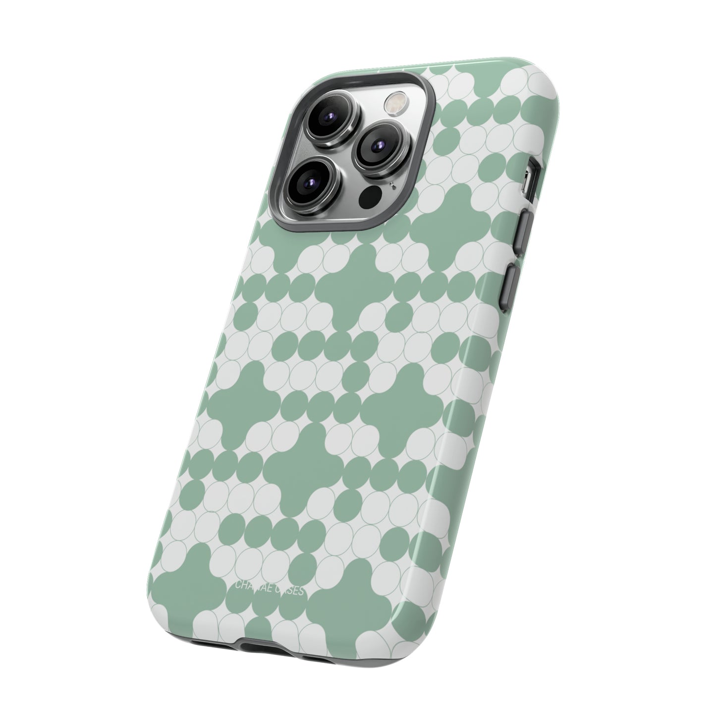 Enzyme iPhone "Tough" Case (Grayed Jade/White)