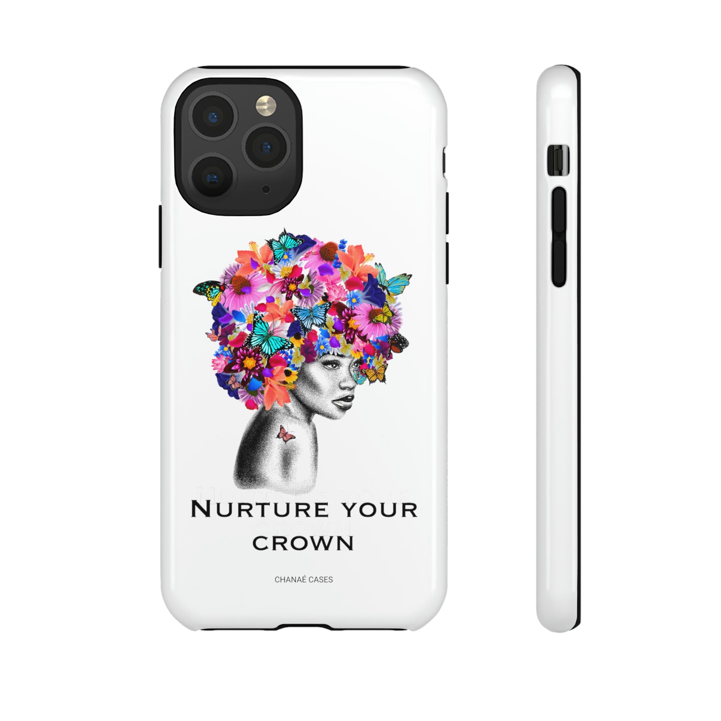 Nurture Your Crown iPhone "Tough" Case (White)