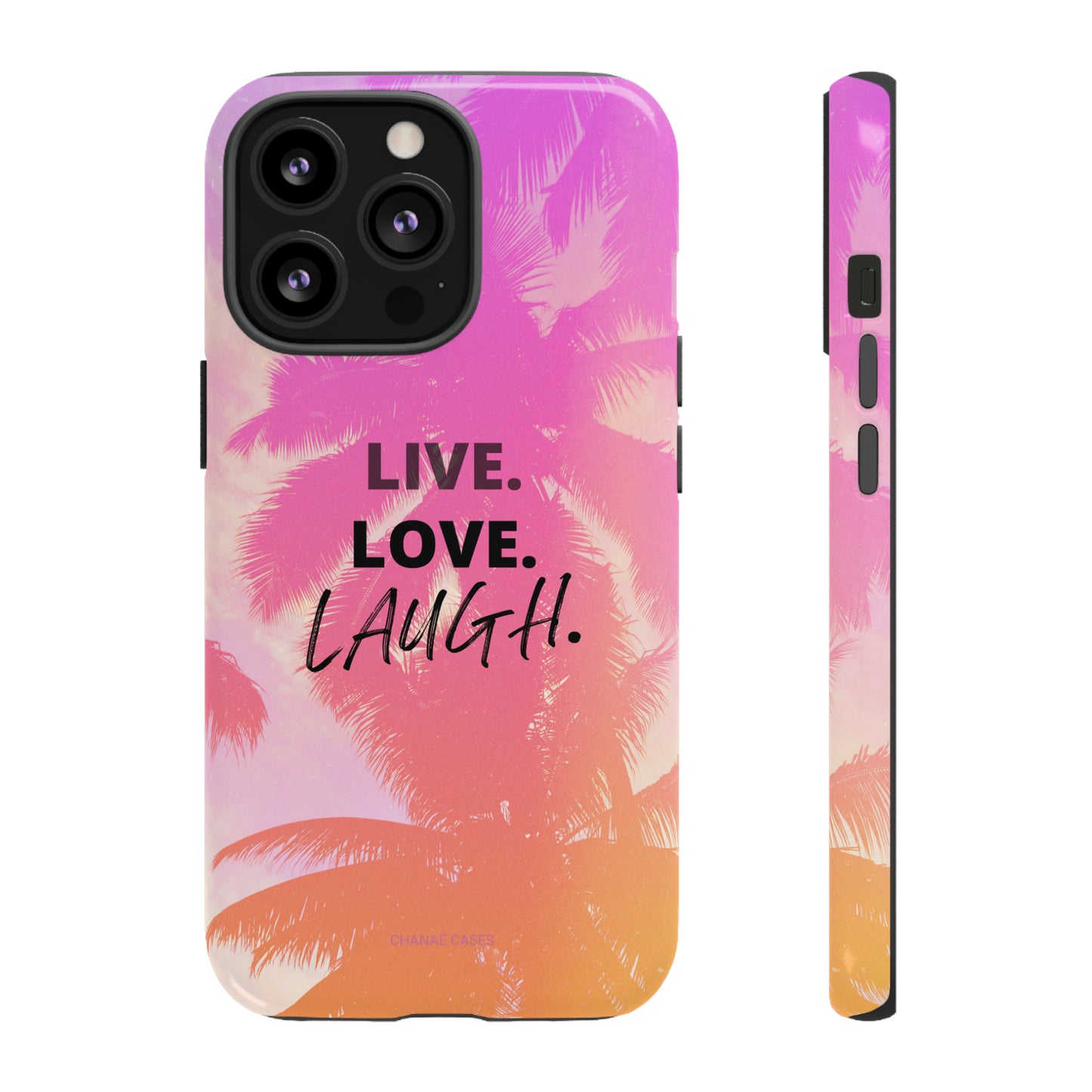 Live Life iPhone "Tough" Case (Pink)