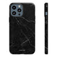 Titan Marble iPhone "Tough" Case (Black)