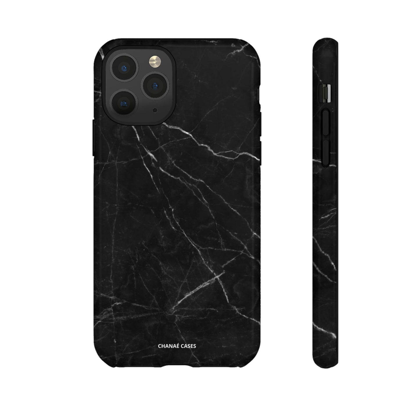 Titan Marble iPhone "Tough" Case (Black)