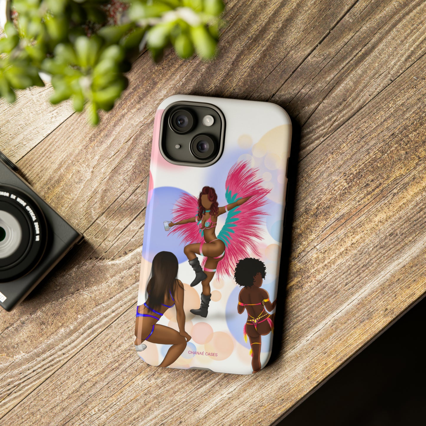 Carnival Queens Only iPhone "Tough" Case (White)