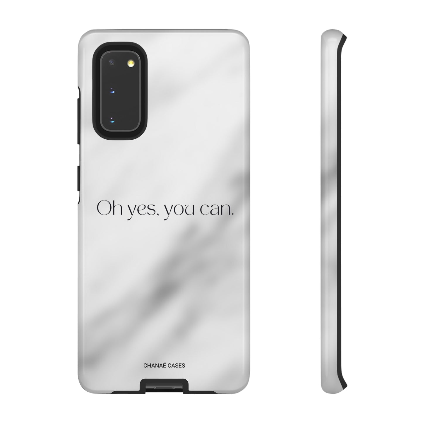 Yes You Can! Marble Samsung "Tough" Case (Grey)