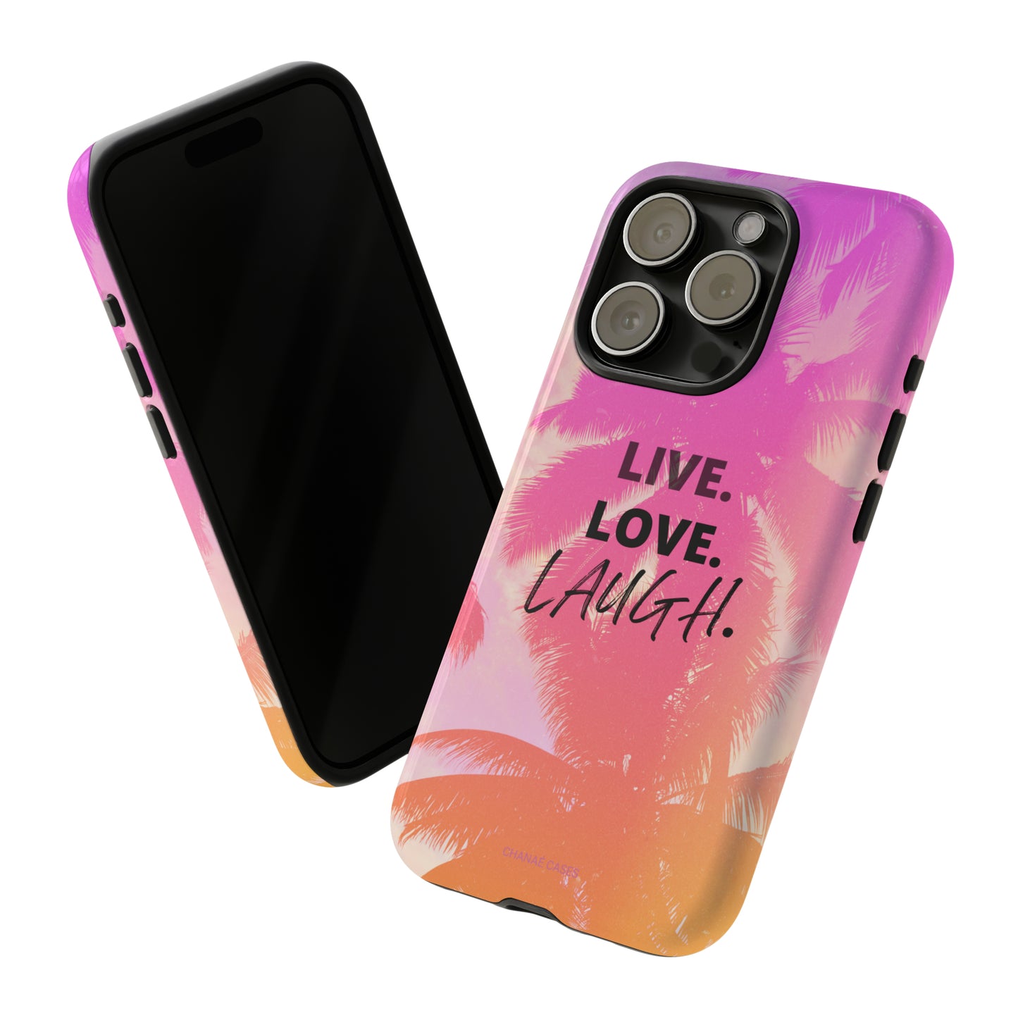 Live Life iPhone "Tough" Case (Pink)